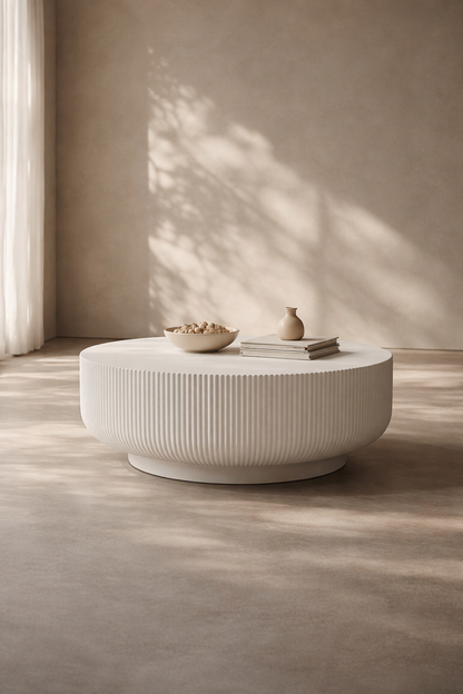 Ridge Coffee Table - White