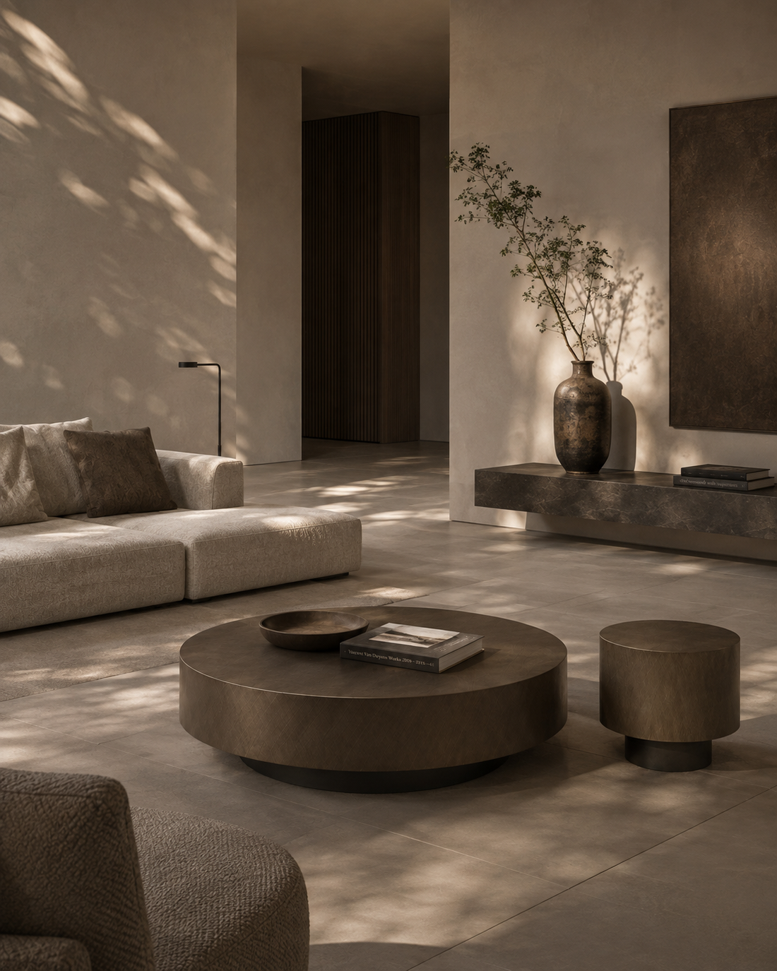 Adair Side Table - Brushed Bronze