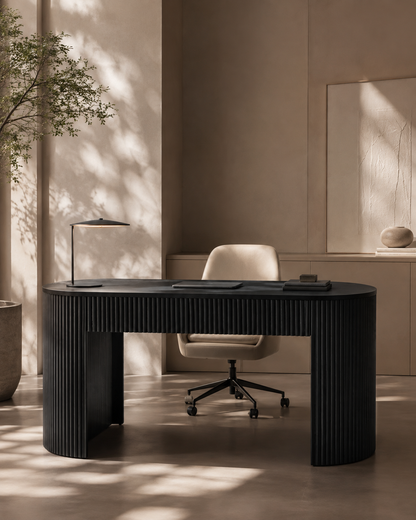 Lantine Desk - Black Oak