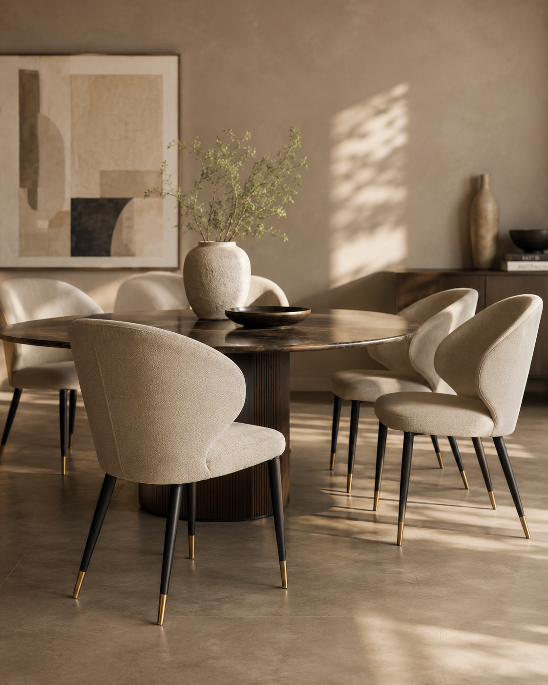 Bellroy Dining Chair - Light Beige