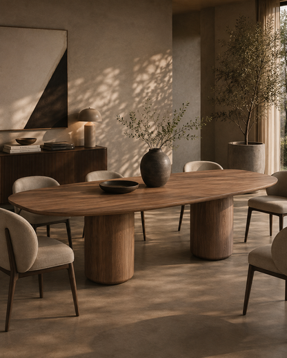 Basilca Dining Table 270 - Walnut