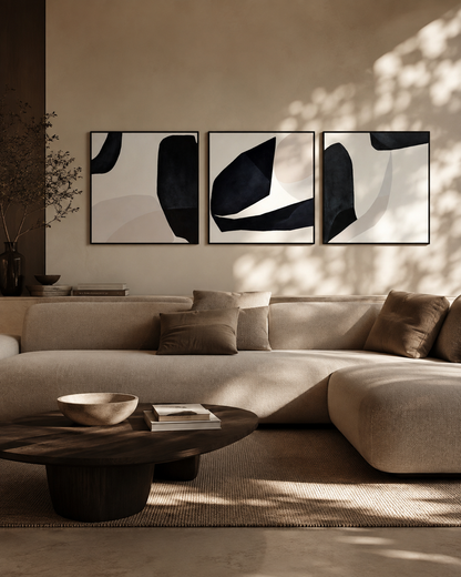 Stone Path - Set of 3 Wall Art