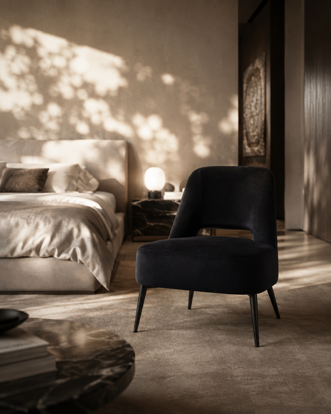 Avesa Lounge Chair - Black