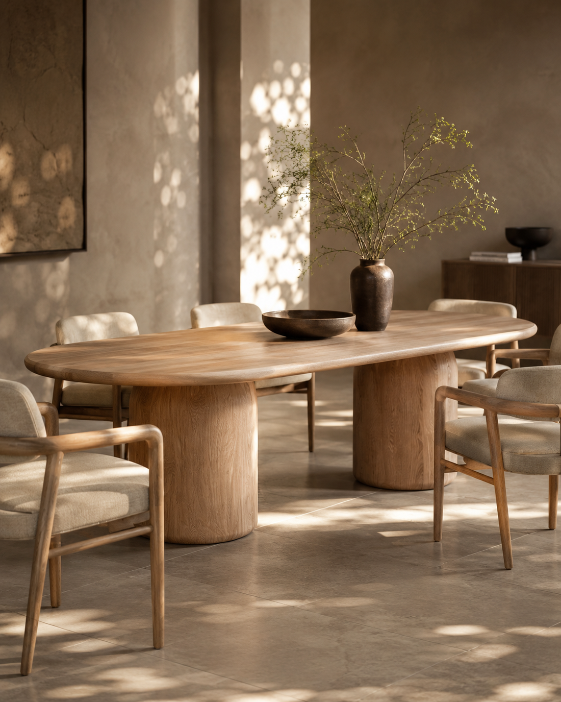 Basilca Dining Table 240 - Ash Oak