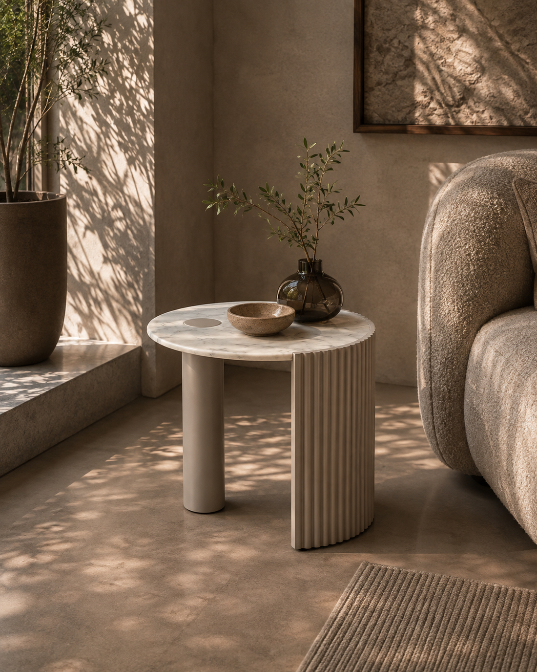 Salida Side Table - Beige