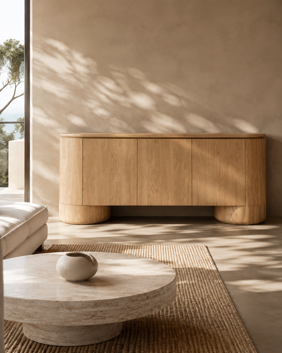 Berwick Buffet - Ash Oak - 3 Door