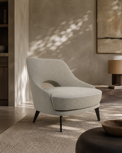 Verna Lounge Chair - Cream