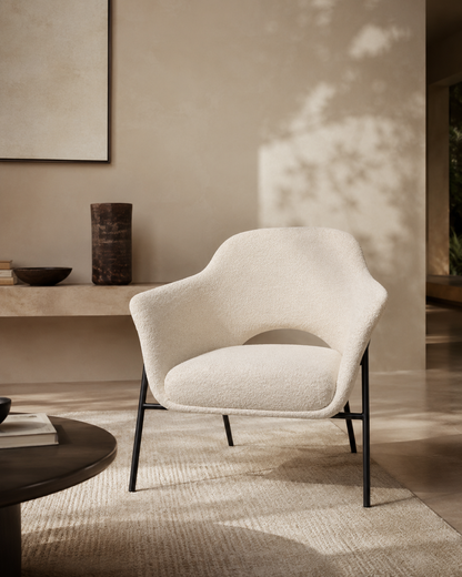 Arteta Accent Chair - Polar Boucle