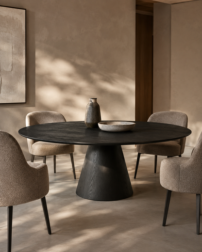 Tavamo 180 Dining Table - Black Oak