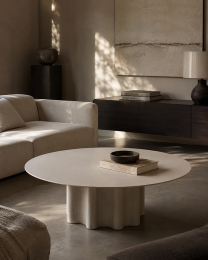 Moon Coffee Table - Matte Beige