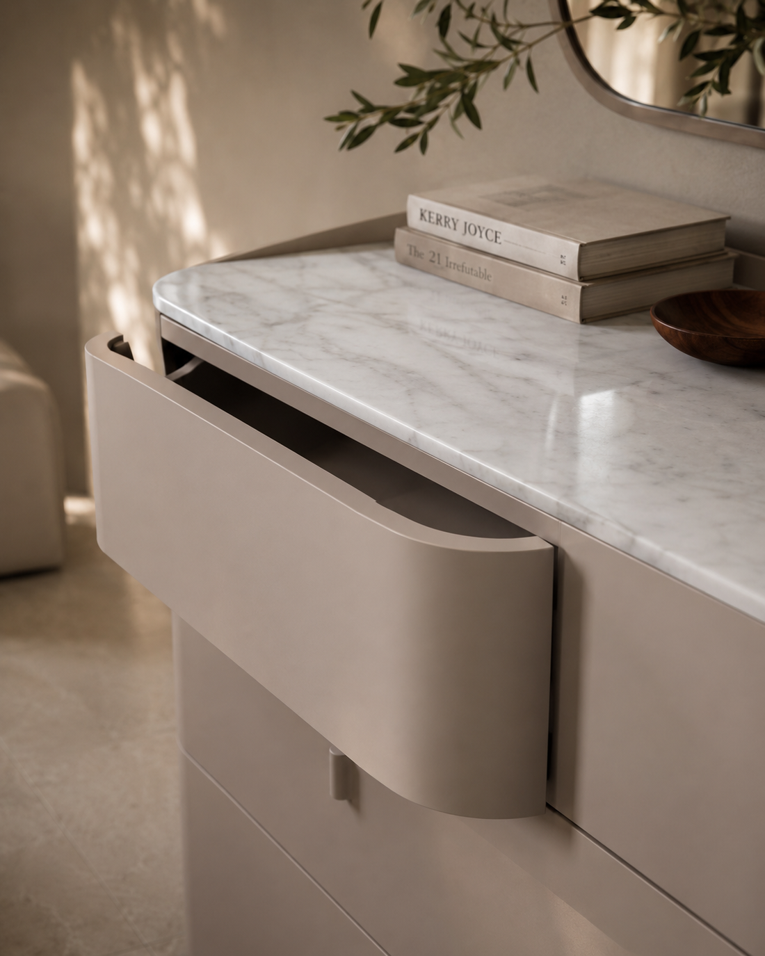 Vertu Dresser - Matte Beige