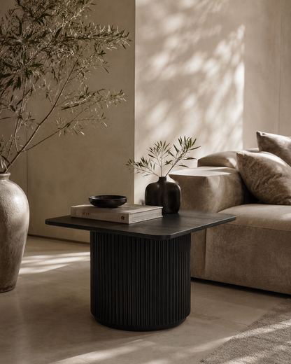 Lantine Side Table - Black Oak &amp; Lacquer