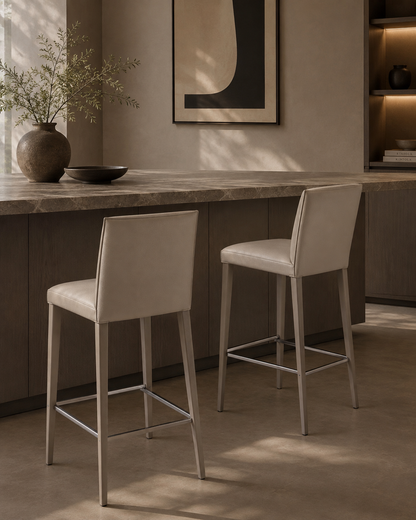 Othello Bar Stool - Concrete Grey