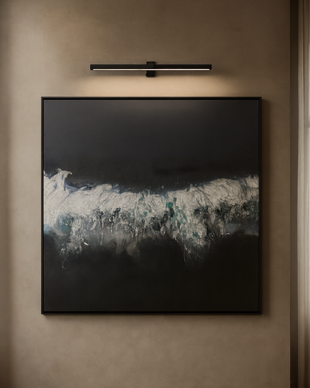 Dark Lake Oil Painting