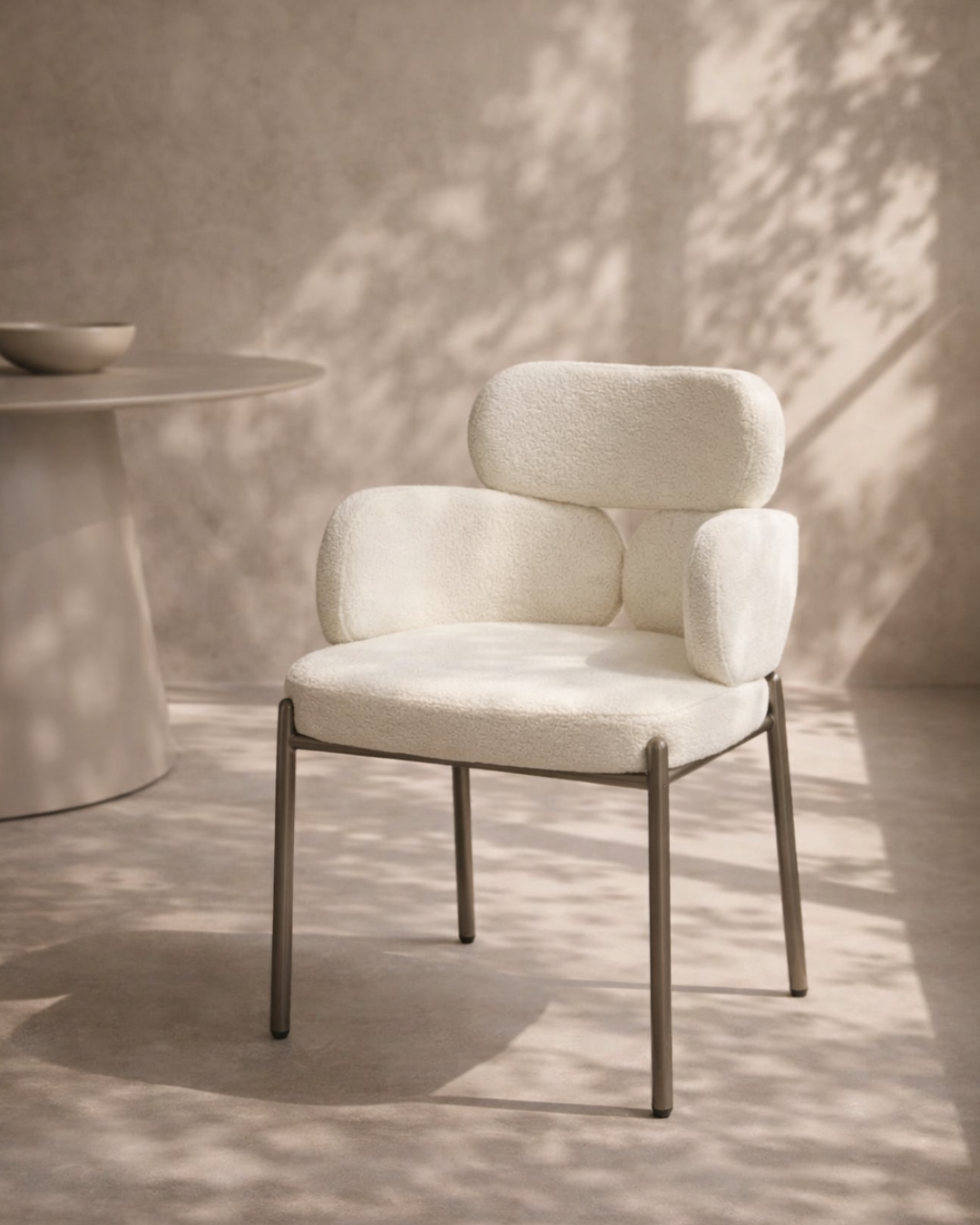 Dream Dining Chair - Embley Bouclé White