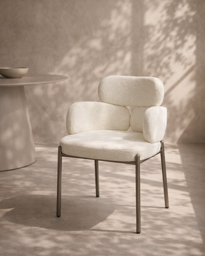 Dream Dining Chair - Embley Bouclé White
