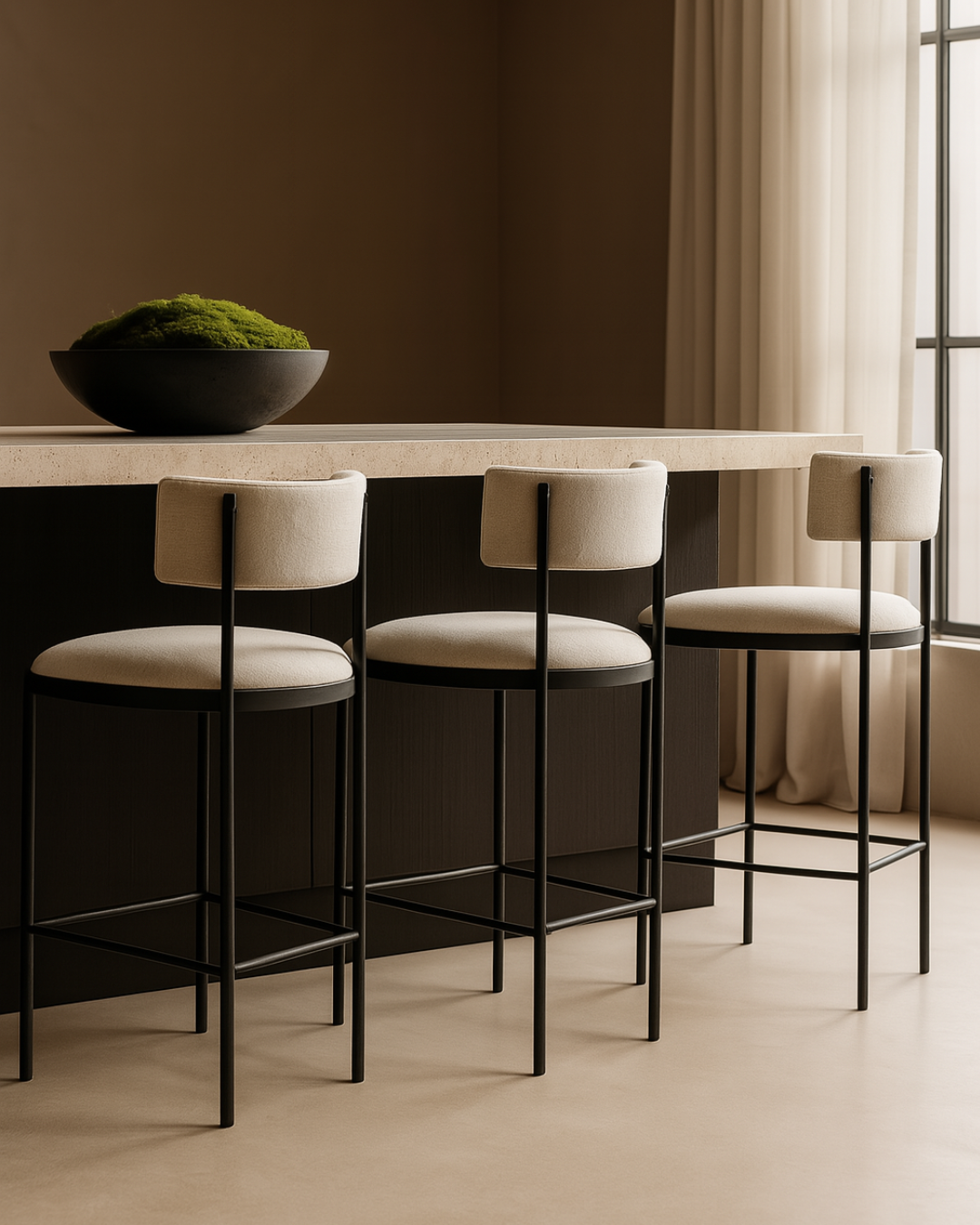 Envie I Counter Stool - Giselle Grey Beige