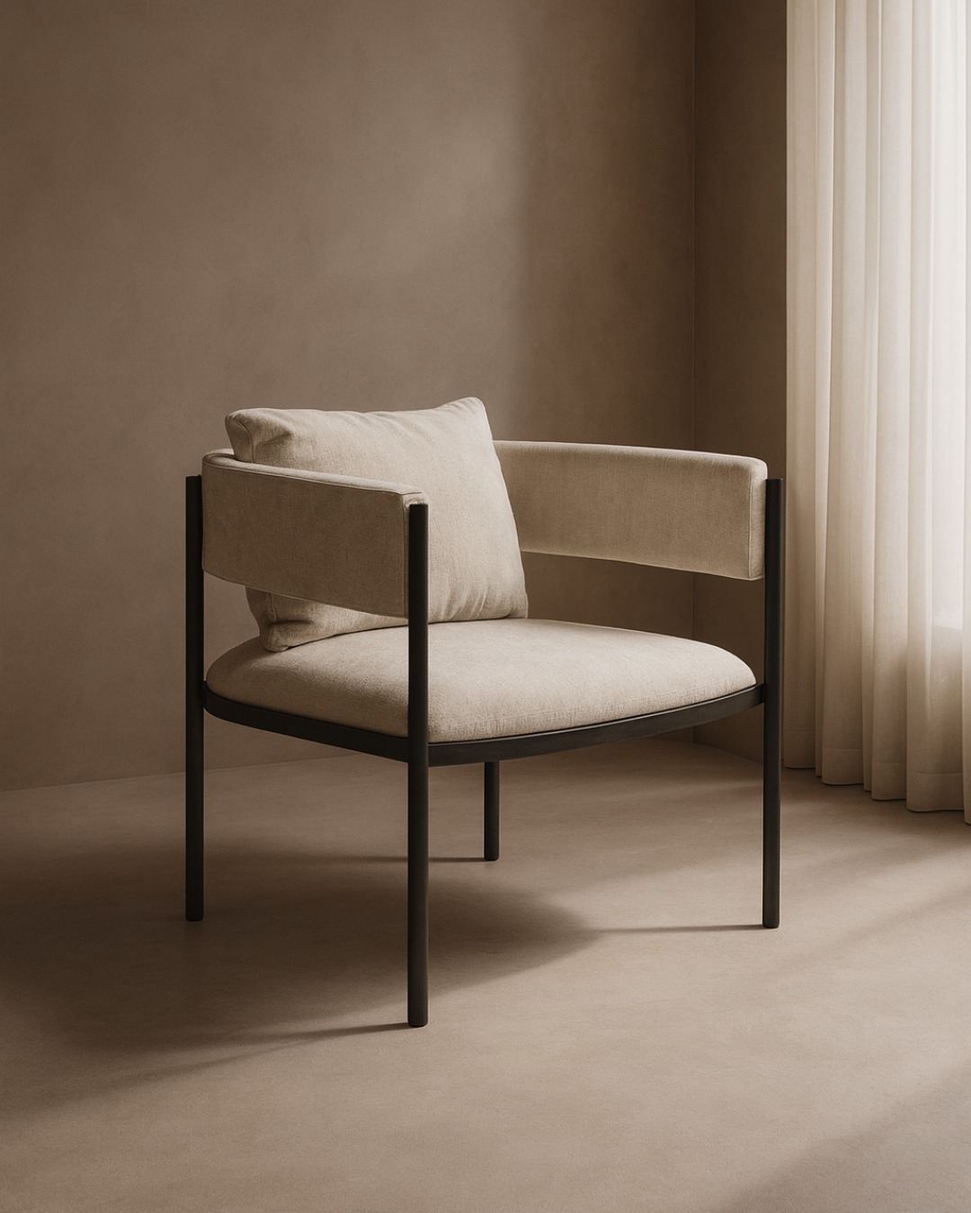 Envie I Lounge Chair - Giselle Grey Beige