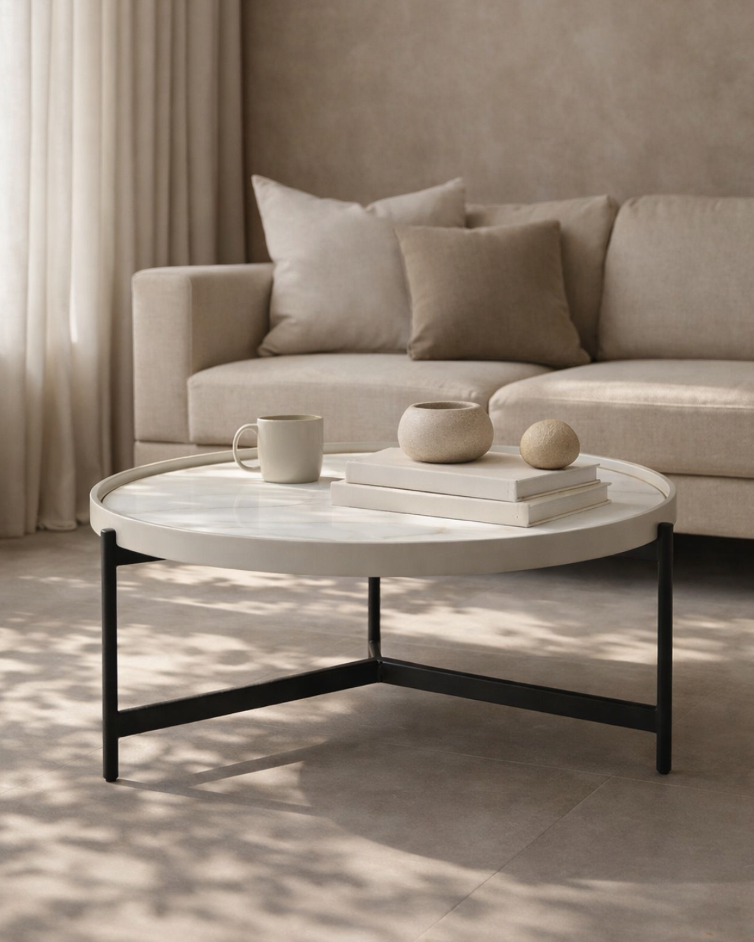 Ivery Coffee Table - Light Grey