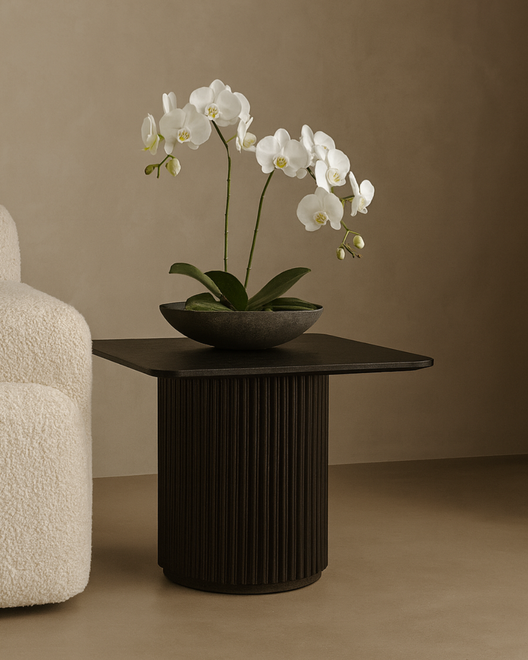 Lantine Side Table - Black Oak &amp; Lacquer