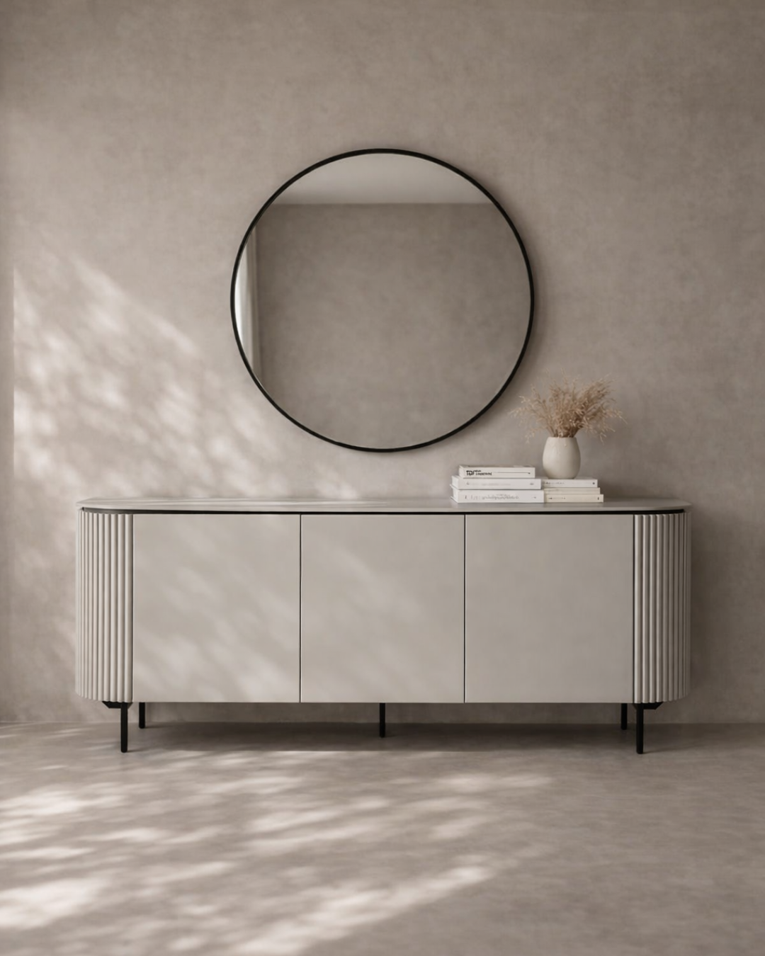 Lantine Buffet - Matte Light Grey