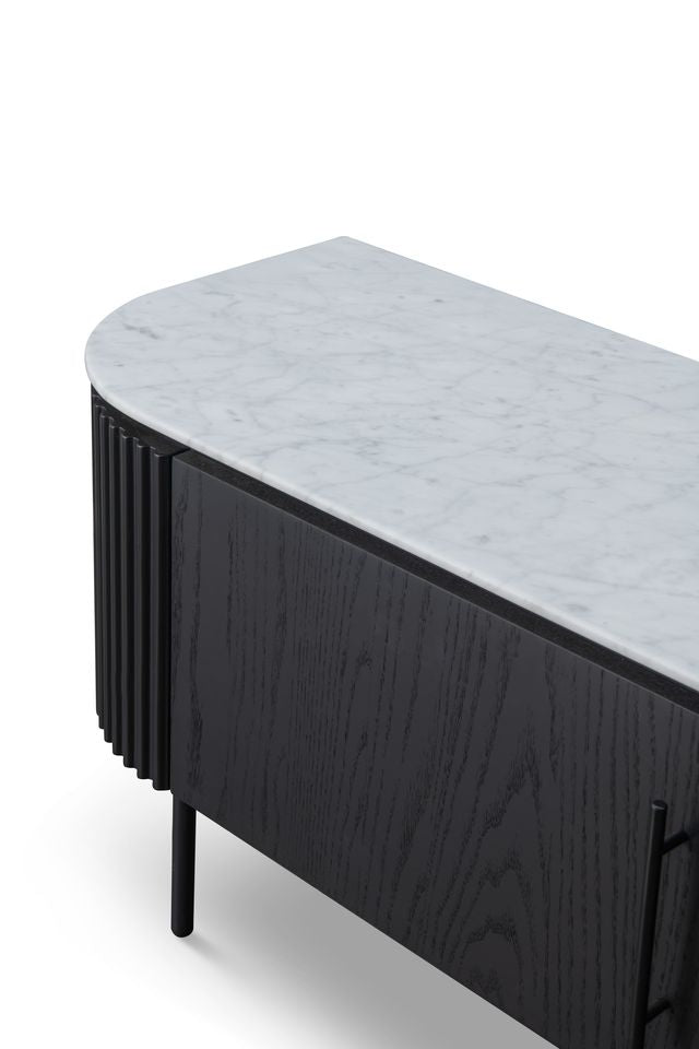 Lantine Marble TV Unit - Black Oak