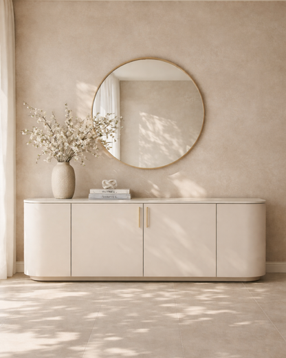 Oakura Buffet - Matte Beige