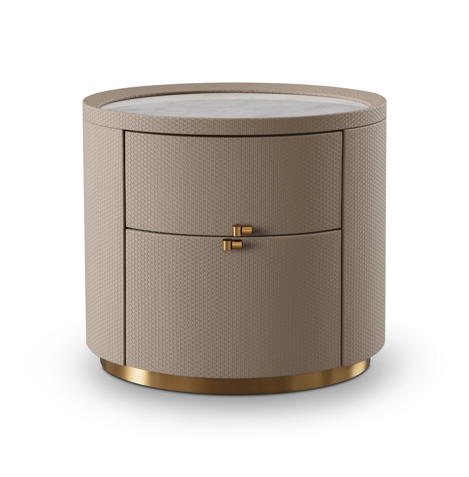 Ritz Bedside Table - White Marble