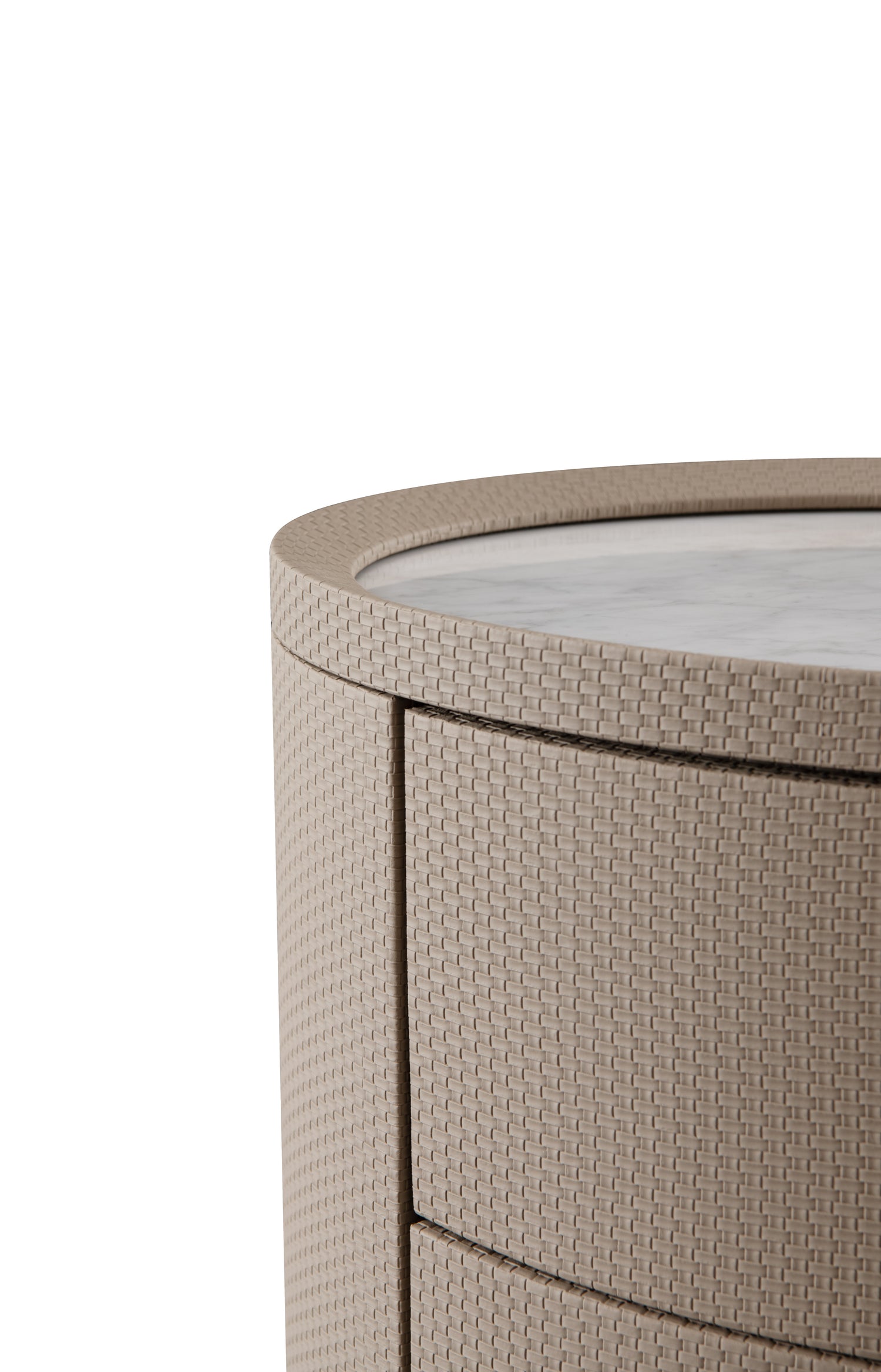 Ritz Bedside Table - White Marble