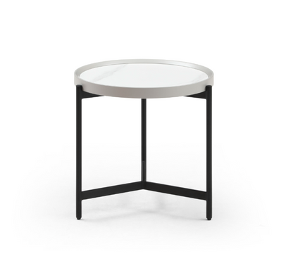 Ivery Side Table - Light Grey