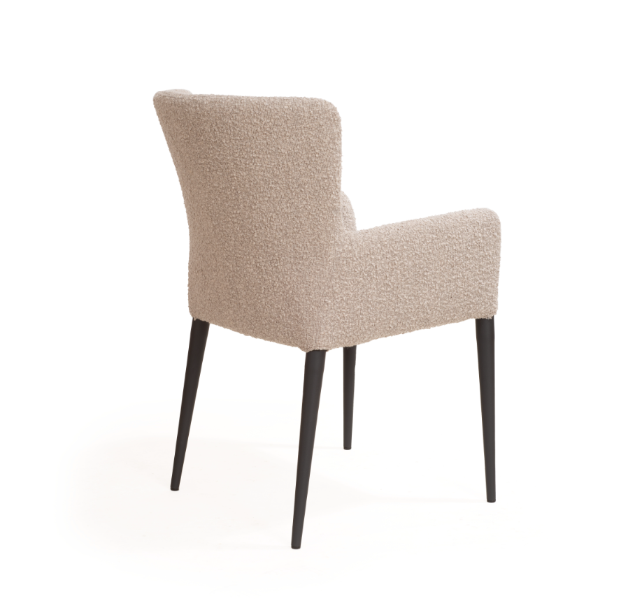 Varsi Dining Chair - Set of 2 - Chex Bouclé Steam