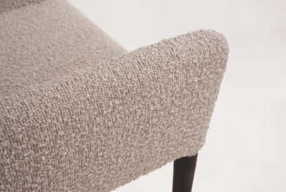 Varsi Dining Chair - Set of 2 - Chex Bouclé Steam