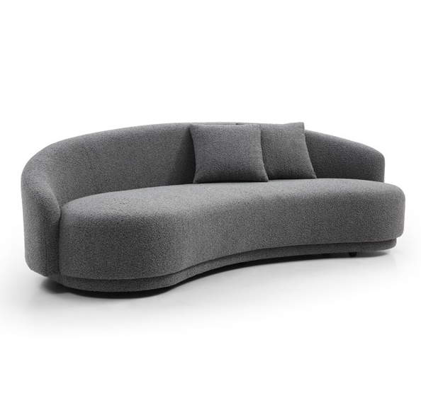 Cove 4-Seater Sofa - Grey Bouclé