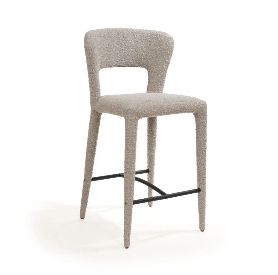 Pari I Bar Stool - Chex Boucle Steam