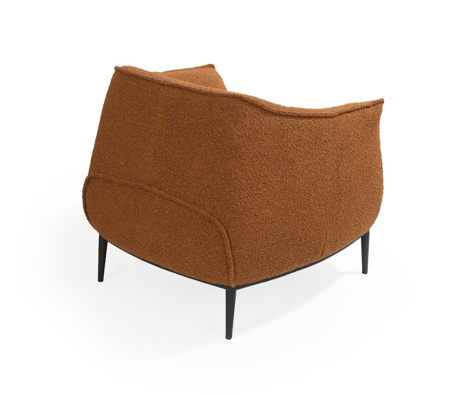 Tyrone Lounge Chair - Chex Bouclé Morocco