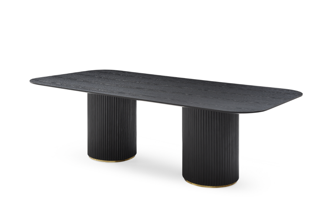 Lantine 240 Dining Table - Black Oak