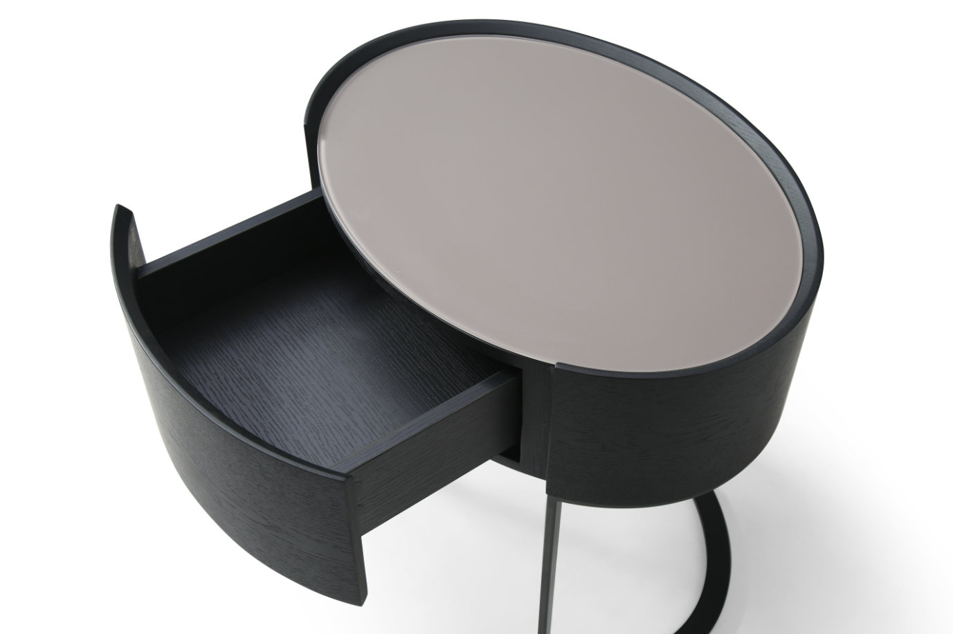 Verge Bedside Table - Grey Wash Oak