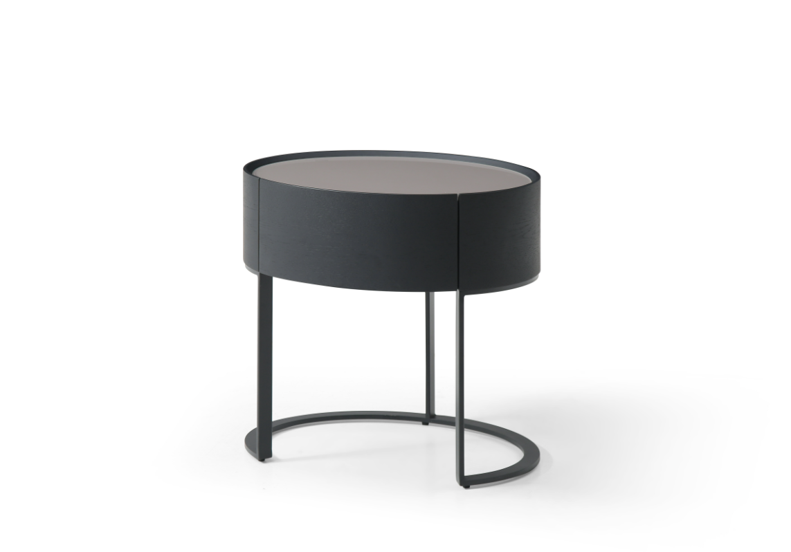 Verge Bedside Table - Grey Wash Oak