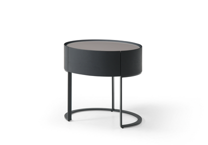 Verge Bedside Table - Grey Wash Oak