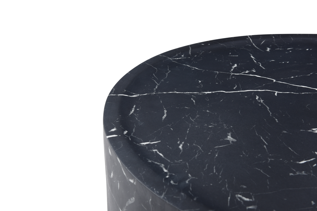 Ciladro Coffee Table - Faux Black Marble - Medium