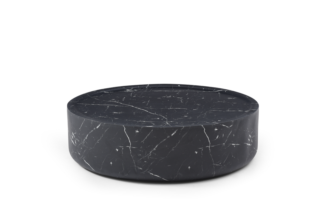 Ciladro Coffee Table - Faux Black Marble - Large