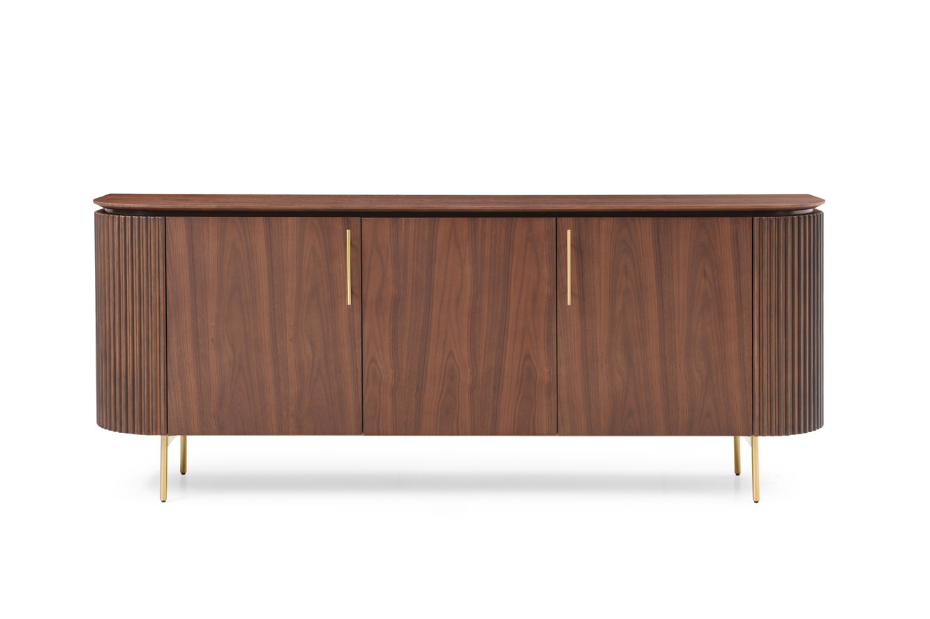 Lantine Buffet – Walnut &amp; Brass