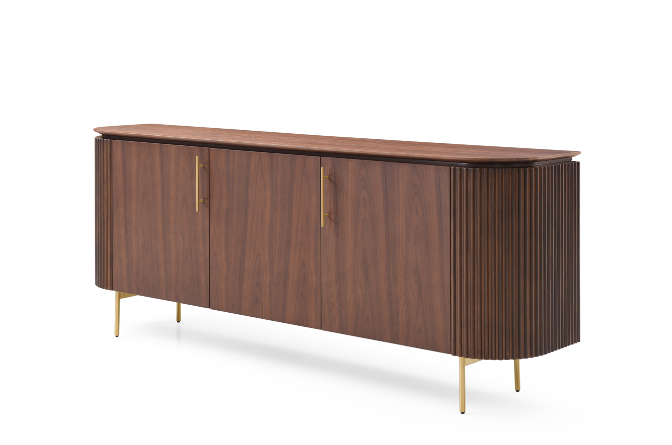 Lantine Buffet – Walnut &amp; Brass
