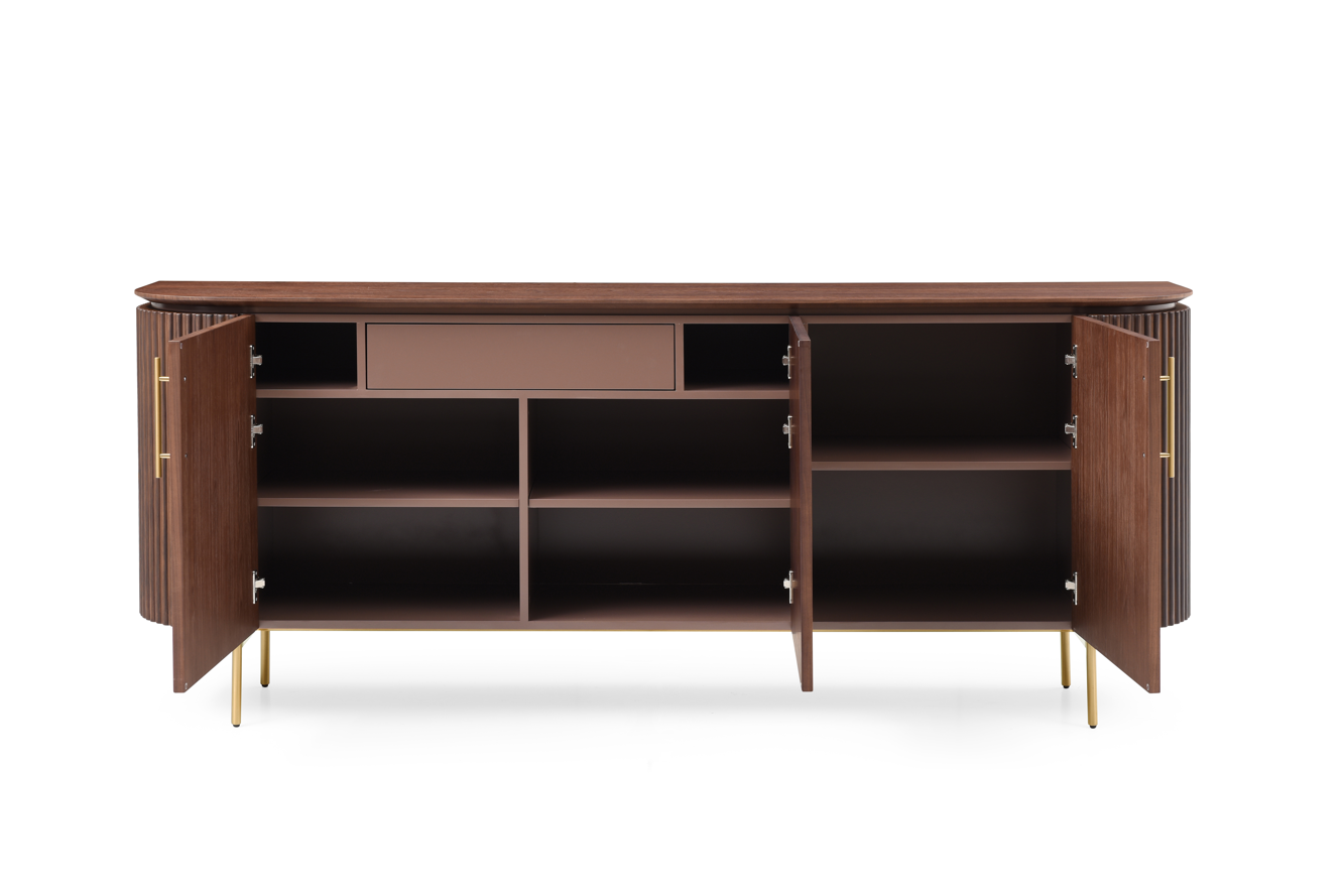 Lantine Buffet – Walnut &amp; Brass