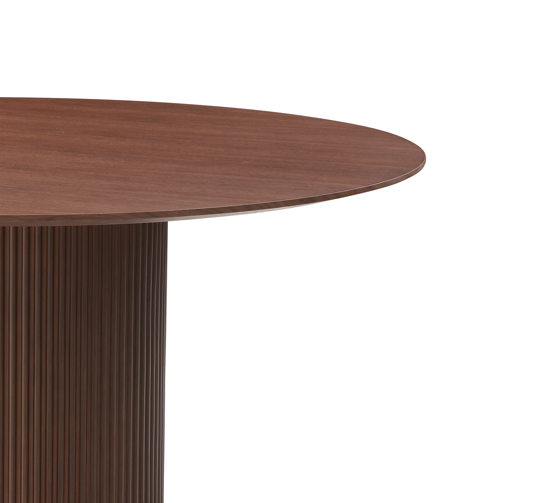 Lantine 150 Dining Table - Walnut &amp; Brass