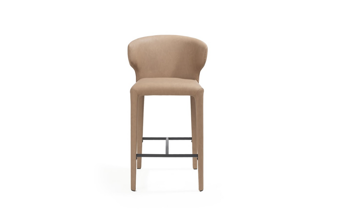 Vela Counter Stool - Vintage Eco Pelle Cognac