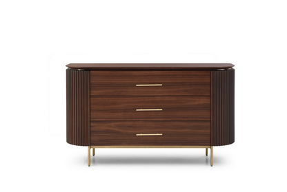 Lantine 3 Drawer Dresser - Dark Walnut