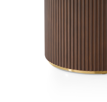 Lantine 150 Dining Table - Walnut &amp; Brass