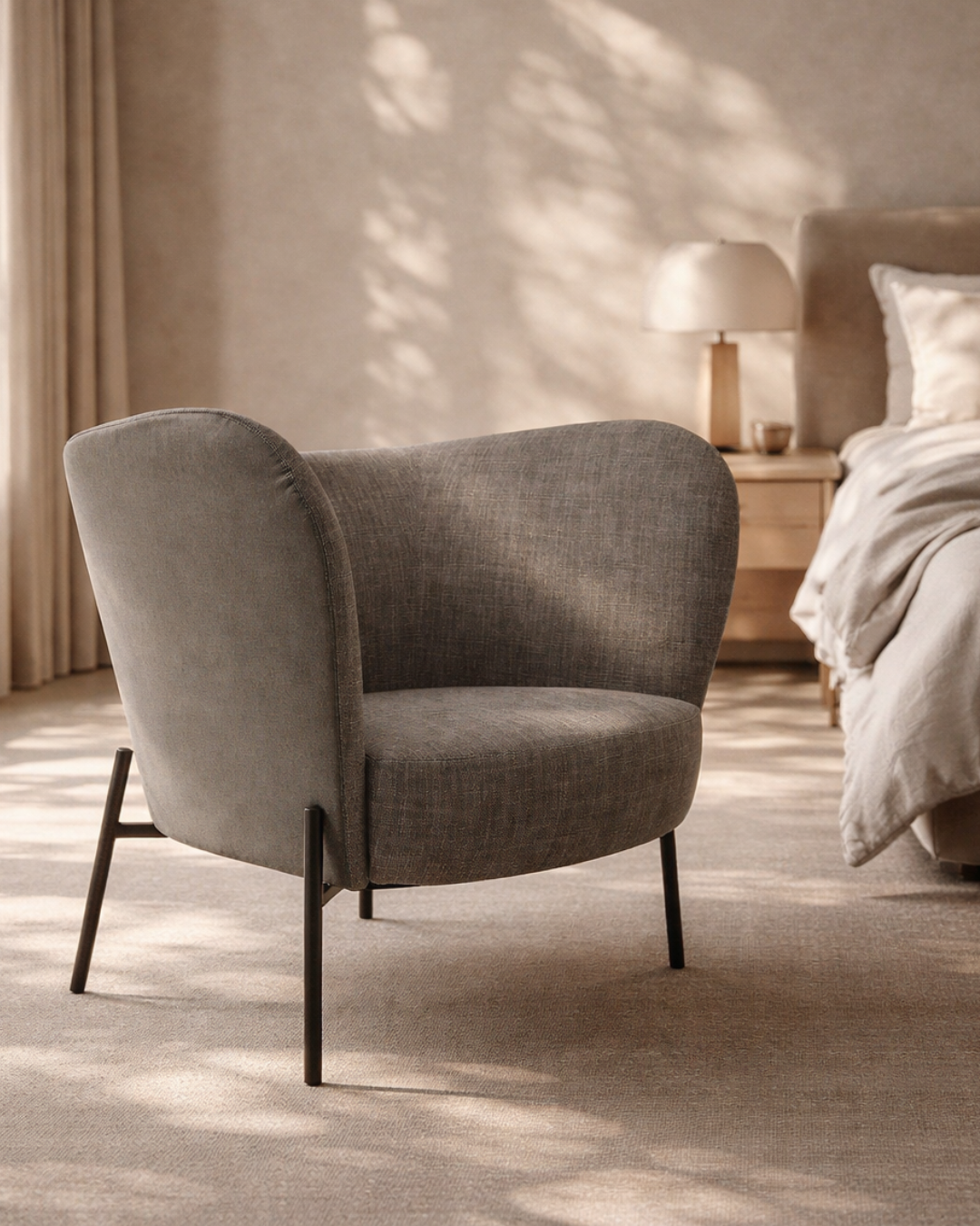 Smania Lounge Chair - Stone/Olive