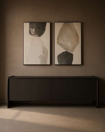 Underline Buffet - Black Oak - 4 Door